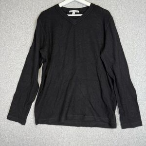 Autumn Cashmere Women's Size Large Black 100% Pure Cashmere Pullover Sweater